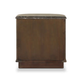 Mixed materials define this Art Deco-inspired nightstand. Vein-rich marble in a warm cofffee color tops a sungkai case for a timeless yet modern look.As enthusiasts of luxe style at Amethyst, we love the warm modern inspired Tovae Nightstand - Honed Coffee Marble. Amethyst Home provides interior design, new home construction design consulting, vintage area rugs, and lighting in the Laguna Beach metro area.