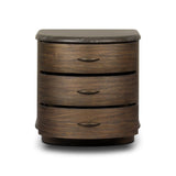 Mixed materials define this Art Deco-inspired nightstand. Vein-rich marble in a warm cofffee color tops a sungkai case for a timeless yet modern look.As enthusiasts of luxe style at Amethyst, we love the warm modern inspired Tovae Nightstand - Honed Coffee Marble. Amethyst Home provides interior design, new home construction design consulting, vintage area rugs, and lighting in the Park City metro area.