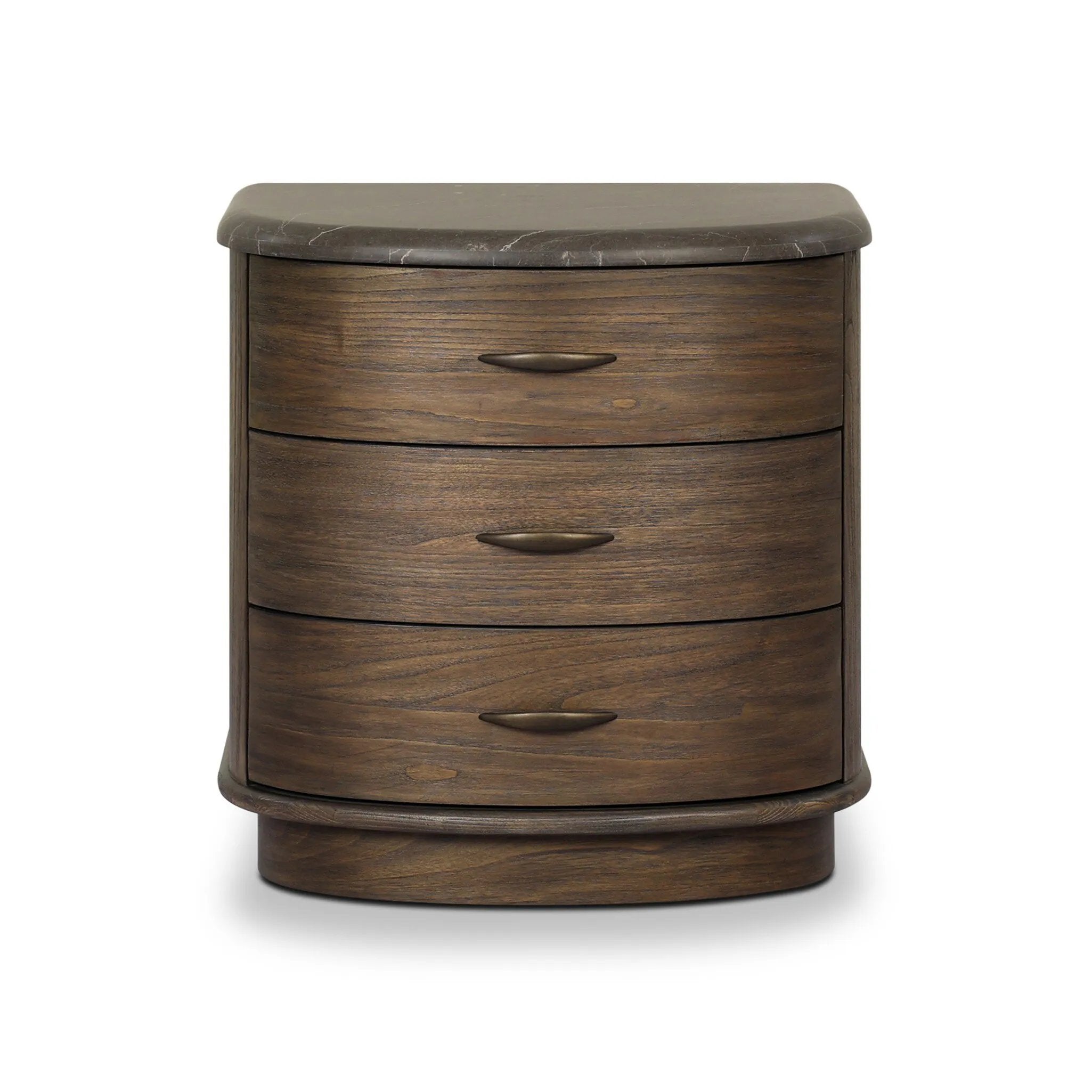 Mixed materials define this Art Deco-inspired nightstand. Vein-rich marble in a warm cofffee color tops a sungkai case for a timeless yet modern look.As enthusiasts of luxe style at Amethyst, we love the warm modern inspired Tovae Nightstand - Honed Coffee Marble. Amethyst Home provides interior design, new home construction design consulting, vintage area rugs, and lighting in the Scottsdale metro area.