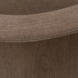 Great for smaller spaces or a reading nook, this petite slipper chair is backed with textured wood that folds into wings, cradling the head and shoulders for a little extra support. Features a 360-degree swivel base.As enthusiasts of organic modern design at Amethyst, we love the optimistic inspired Trisha Swivel Chair - Laughlin Cafe. Amethyst Home provides interior design, new home construction design consulting, vintage area rugs, and lighting in the Salt Lake City metro area.