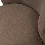 Great for smaller spaces or a reading nook, this petite slipper chair is backed with textured wood that folds into wings, cradling the head and shoulders for a little extra support. Features a 360-degree swivel base.As enthusiasts of organic modern design at Amethyst, we love the optimistic inspired Trisha Swivel Chair - Laughlin Cafe. Amethyst Home provides interior design, new home construction design consulting, vintage area rugs, and lighting in the Winter Garden metro area.