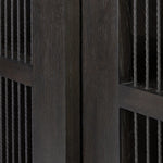 Long sliding doors with paper cord stripes inspired by Japanese teahouses bring a traditional look to this spacious cabinet. Made from oak in a smoked black finish, with a slightly oversized top.As lovers of luxe aesthetics at Amethyst, we love the optimistic inspired Tuscola Cabinet. Amethyst Home provides interior design, new home construction design consulting, vintage area rugs, and lighting in the Seattle metro area.
