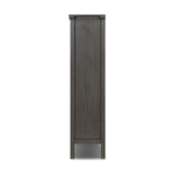 Long sliding doors with paper cord stripes inspired by Japanese teahouses bring a traditional look to this spacious cabinet. Made from oak in a smoked black finish, with a slightly oversized top.As lovers of luxe aesthetics at Amethyst, we love the optimistic inspired Tuscola Cabinet. Amethyst Home provides interior design, new home construction design consulting, vintage area rugs, and lighting in the Washington metro area.