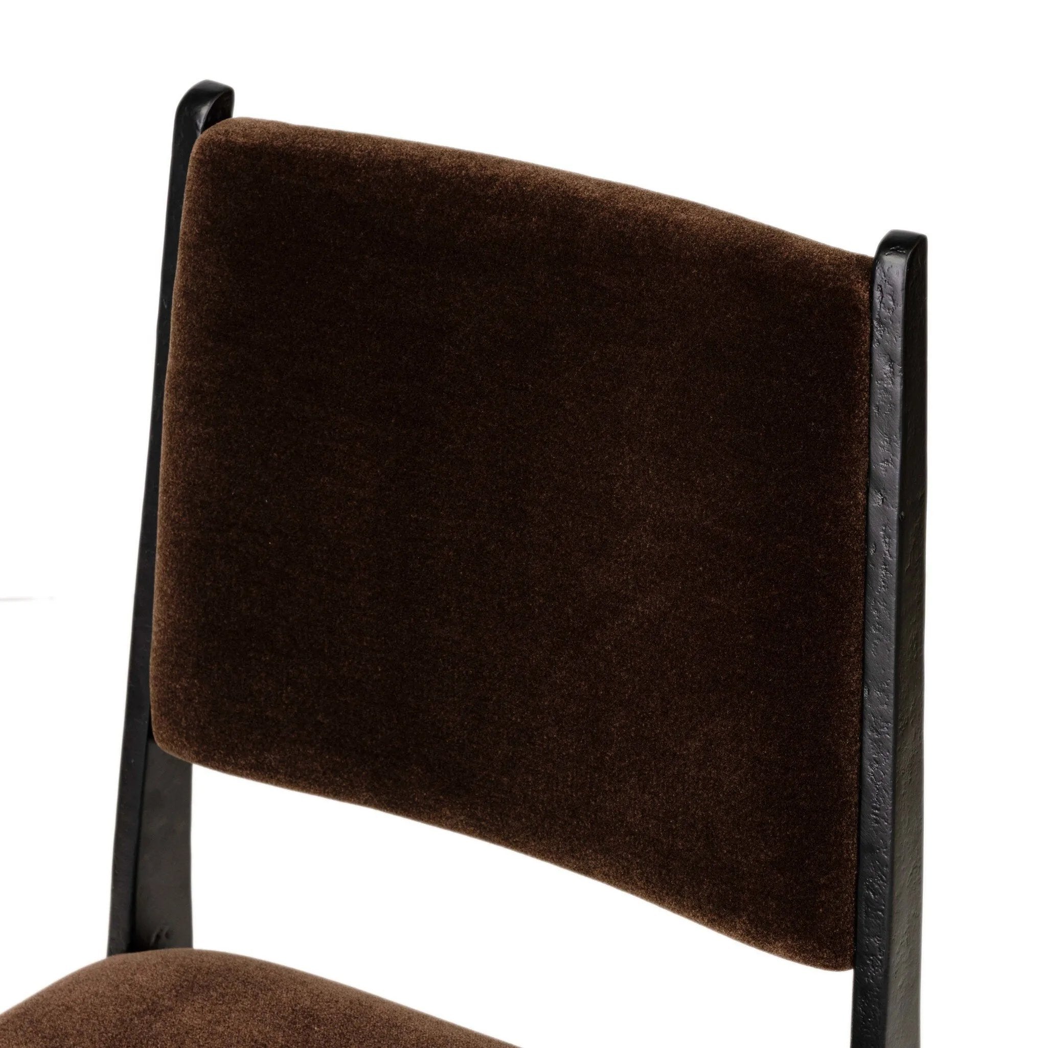 A metal frame with a tapered profile pairs with a velvety brown upholstered seat and back, striking balance in both scale in texture.As lovers of natural aesthetics at Amethyst, we love the warm modern inspired Valeene Dining Chair - Monte Chocolate. This item pairs well with other brands such as Four Hands and is perfect for loft homes Amethyst Home provides interior design, new home construction design consulting, vintage area rugs, and lighting in the Winter Garden metro area.