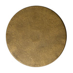 Featuring Vera Hammered Aged Brass End Table by Four Hands at Amethyst Home. A low-profile end table features a snake-like base finished in a hammered aged brass. Perfectly sized to keep your favorite drink or book within reach, to make your evening ritual a little smoother. Overall Dimensions: 16.00"w x 16.00"d x 18.75"h. Amethyst Home provides interior design, new home construction design consulting, vintage area rugs, and lighting in the Portland metro area.