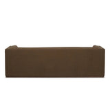 An inviting take on the classic tuxedo sofa, made for modern living. Celebrating mitered corners, for precision at every angle, and a layered, upholstered frame for a sharp, architectural look, the sofa rests on a wood plinth base. Tailored in the United States with thick pocket-seam cushions for unexpected comfort. Amethyst Home provides interior design, new home construction design consulting, vintage area rugs, and lighting in the Scottsdale metro area.