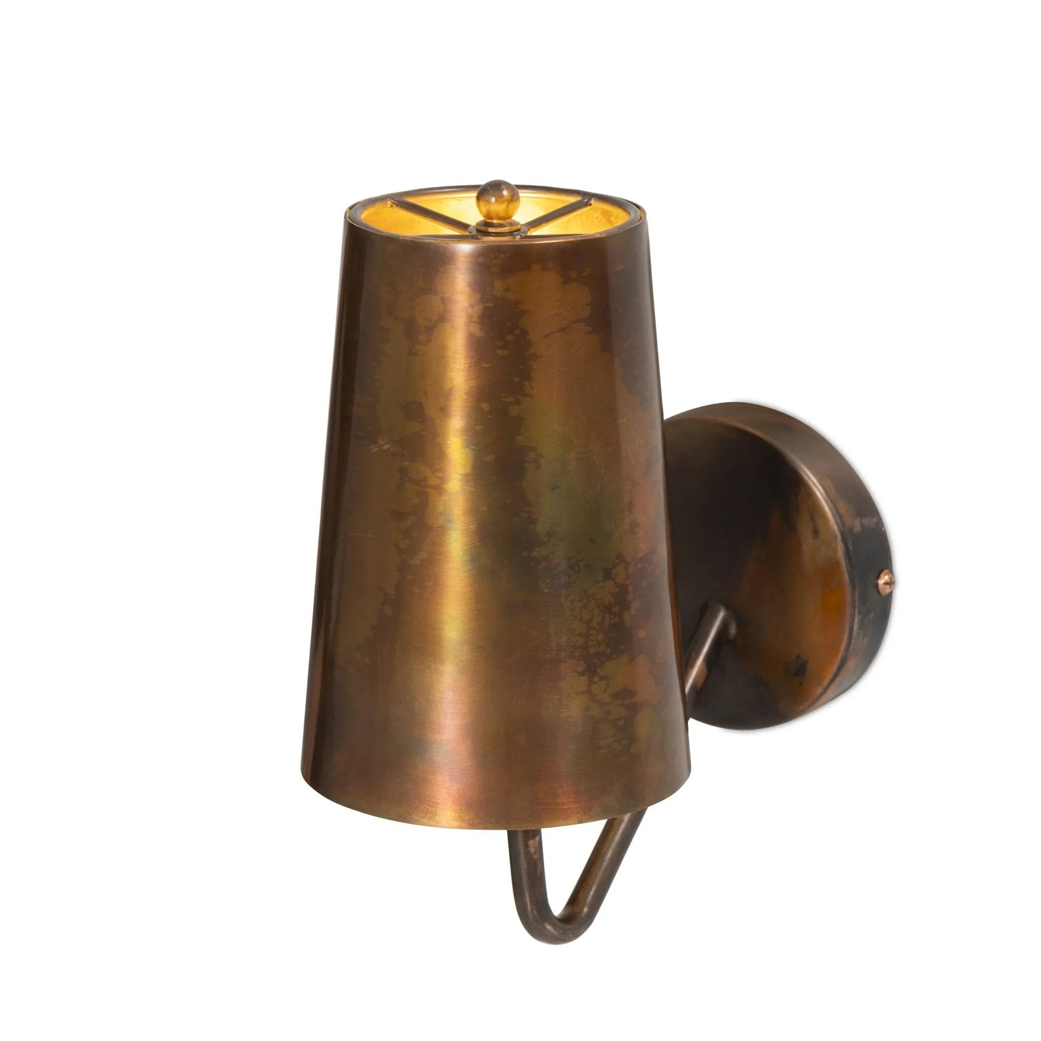 French inspiration and an iridescent acid wash make this diffused-light sconce distinctive on its own or paired up. Made from durable stainless steel Amethyst Home provides interior design, new home construction design consulting, vintage area rugs, and lighting in the Calabasas metro area.
