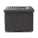 Featuring Watson Palermo Black Swivel Chair by Four Hands at Amethyst Home. Try a uniquely fresh take on traditional. Squared arms reimagine the English roll arm, with vertical channeling for a linear look with great texture. Swivel chair is upholstered in a thick-cut leather with natural graining throughout for added depth.
Overall Dimensions: 37.00"w x 33.. Amethyst Home provides interior design, new home construction design consulting, vintage area rugs, and lighting in the Monterey metro area.