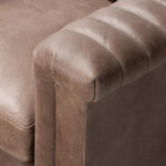 Featuring Watson Palermo Cigar Swivel Chair by Four Hands at Amethyst Home. Try a uniquely fresh take on traditional. Squared arms reimagine the English roll arm, with vertical channeling for a linear look with great texture. Swivel chair is upholstered in a thick-cut leather with natural graining throughout for added depth.
Overall Dimensions: 37.00"w x 33. Amethyst Home provides interior design, new home construction design consulting, vintage area rugs, and lighting in the Calabasas metro area.