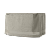 Outdoor furniture protection for all seasons. It's recommended to keep the bottom from touching the ground, and if the cover is taller than the furniture piece, add a pillow or object underneath to help ventilate. Storage bag included. Amethyst Home provides interior design, new home construction design consulting, vintage area rugs, and lighting in the Miami metro area.