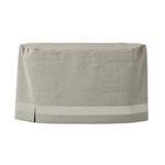 Outdoor furniture protection for all seasons. It's recommended to keep the bottom from touching the ground, and if the cover is taller than the furniture piece, add a pillow or object underneath to help ventilate. Storage bag included. Amethyst Home provides interior design, new home construction design consulting, vintage area rugs, and lighting in the Newport Beach metro area.