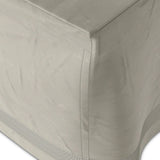 Outdoor furniture protection for all seasons. It's recommended to keep the bottom from touching the ground, and if the cover is taller than the furniture piece, add a pillow or object underneath to help ventilate. Storage bag included. Amethyst Home provides interior design, new home construction design consulting, vintage area rugs, and lighting in the Des Moines metro area.