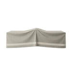 Outdoor furniture protection for all seasons. It's recommended to keep the bottom from touching the ground, and if the cover is taller than the furniture piece, add a pillow or object underneath to help ventilate. Storage bag included. Amethyst Home provides interior design, new home construction design consulting, vintage area rugs, and lighting in the Tampa metro area.