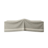 Outdoor furniture protection for all seasons. It's recommended to keep the bottom from touching the ground, and if the cover is taller than the furniture piece, add a pillow or object underneath to help ventilate. Storage bag included. Amethyst Home provides interior design, new home construction design consulting, vintage area rugs, and lighting in the Tampa metro area.