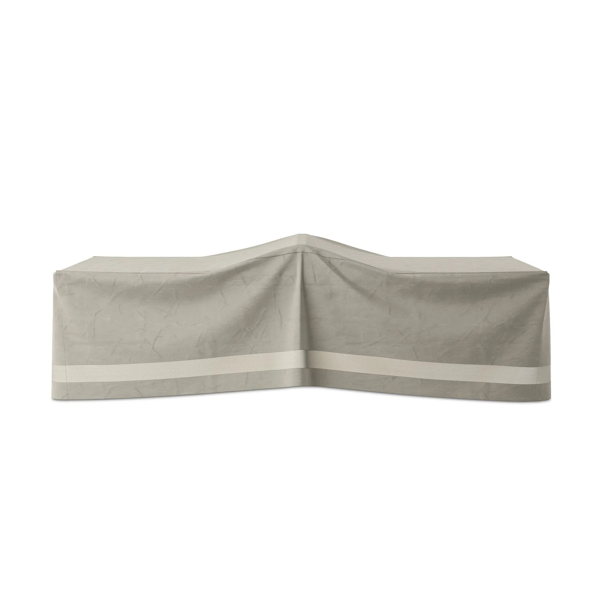 Outdoor furniture protection for all seasons. It's recommended to keep the bottom from touching the ground, and if the cover is taller than the furniture piece, add a pillow or object underneath to help ventilate. Storage bag included. Amethyst Home provides interior design, new home construction design consulting, vintage area rugs, and lighting in the Tampa metro area.