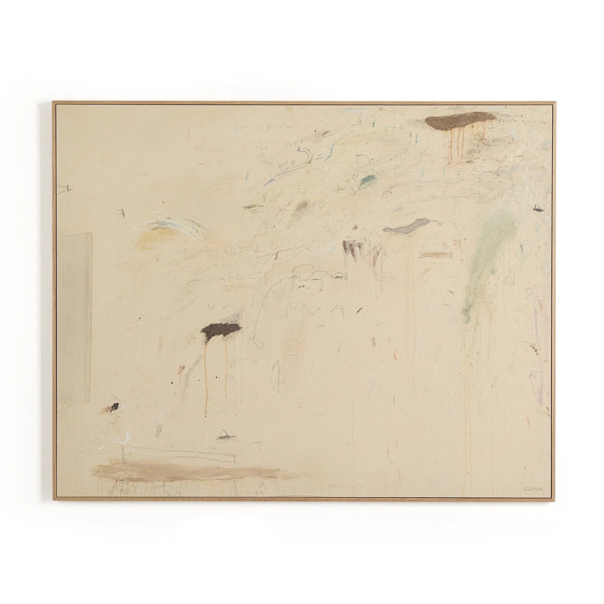 Based in Austin, Texas, abstract-expressionist painter Tyler Guinn looks to texture and organic sensibility to shape his wide variety of works, from geometric pieces and flowing landscapes to mark making and automatic writing. Handmade in Austin, Texas Amethyst Home provides interior design, new home construction design consulting, vintage area rugs, and lighting in the Calabasas metro area.