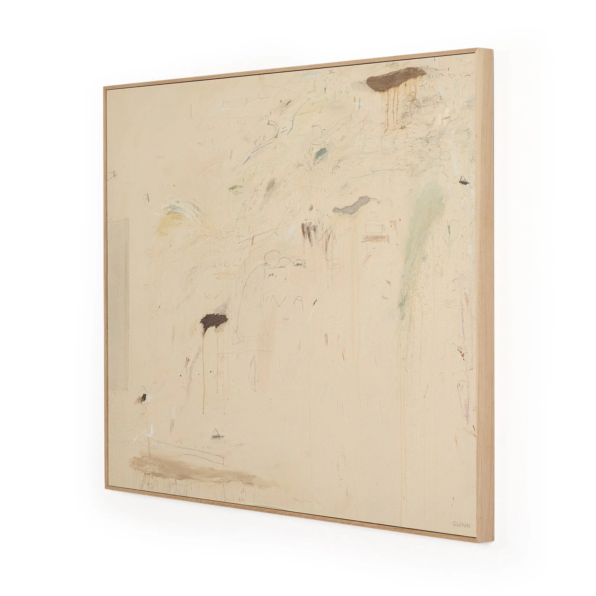 Based in Austin, Texas, abstract-expressionist painter Tyler Guinn looks to texture and organic sensibility to shape his wide variety of works, from geometric pieces and flowing landscapes to mark making and automatic writing. Handmade in Austin, Texas Amethyst Home provides interior design, new home construction design consulting, vintage area rugs, and lighting in the Des Moines metro area.