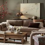 Based in Austin, Texas, abstract-expressionist painter Tyler Guinn looks to texture and organic sensibility to shape his wide variety of works, from geometric pieces and flowing landscapes to mark making and automatic writing. Handmade in Austin, Texas Amethyst Home provides interior design, new home construction design consulting, vintage area rugs, and lighting in the Nashville metro area.