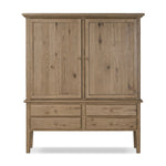 Featuring Whitman Worn Oak Cabinet by Four Hands at Amethyst Home. Crafted from worn oak for a found, heritage look, naturally beautiful cabinetry offers generous storage space by way of roomy shelving and four lower drawers.Overall Dimensions: 64.00"w x 19.00"d x 73.75"hWeight : 311.95 lbsMaterials: Solid Oak, Thick Oak Veneer. Amethyst Home provides interior design, new home construction design consulting, vintage area rugs, and lighting in the Nashville metro area.