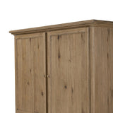 Featuring Whitman Worn Oak Cabinet by Four Hands at Amethyst Home. Crafted from worn oak for a found, heritage look, naturally beautiful cabinetry offers generous storage space by way of roomy shelving and four lower drawers.Overall Dimensions: 64.00"w x 19.00"d x 73.75"hWeight : 311.95 lbsMaterials: Solid Oak, Thick Oak Veneer. Amethyst Home provides interior design, new home construction design consulting, vintage area rugs, and lighting in the Tampa metro area.
