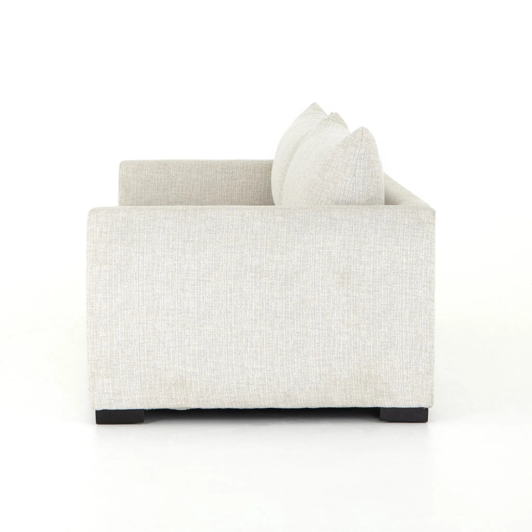 A simple, stylish silhouette redefines the classic sofa bed. With knife-edge pillows and high-performance upholstery, a discreetly concealed sleeper mechanism allows for one-step pullout with ultimate ease. Unfolded, sofa cushions form a comfortable Queen-size bed, ready to welcome overnight guests or make movie nights a little comfier. Amethyst Home provides interior design, new home construction design consulting, vintage area rugs, and lighting in the Laguna Beach metro area.