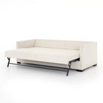 A simple, stylish silhouette redefines the classic sofa bed. With knife-edge pillows and high-performance upholstery, a discreetly concealed sleeper mechanism allows for one-step pullout with ultimate ease. Unfolded, sofa cushions form a comfortable Queen-size bed, ready to welcome overnight guests or make movie nights a little comfier. Amethyst Home provides interior design, new home construction design consulting, vintage area rugs, and lighting in the Omaha metro area.