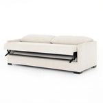 A simple, stylish silhouette redefines the classic sofa bed. With knife-edge pillows and high-performance upholstery, a discreetly concealed sleeper mechanism allows for one-step pullout with ultimate ease. Unfolded, sofa cushions form a comfortable Queen-size bed, ready to welcome overnight guests or make movie nights a little comfier. Amethyst Home provides interior design, new home construction design consulting, vintage area rugs, and lighting in the Portland metro area.
