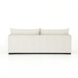 A simple, stylish silhouette redefines the classic sofa bed. With knife-edge pillows and high-performance upholstery, a discreetly concealed sleeper mechanism allows for one-step pullout with ultimate ease. Unfolded, sofa cushions form a comfortable Queen-size bed, ready to welcome overnight guests or make movie nights a little comfier. Amethyst Home provides interior design, new home construction design consulting, vintage area rugs, and lighting in the San Diego metro area.