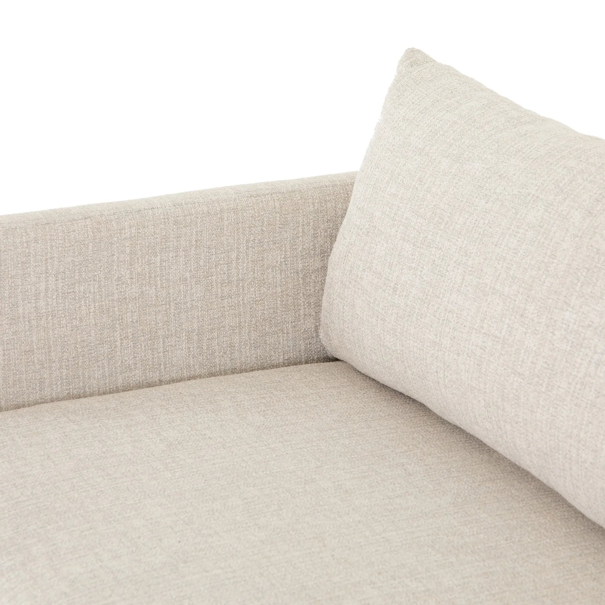 A simple, stylish silhouette redefines the classic sofa bed. With knife-edge pillows and high-performance upholstery, a discreetly concealed sleeper mechanism allows for one-step pullout with ultimate ease. Unfolded, sofa cushions form a comfortable Queen-size bed, ready to welcome overnight guests or make movie nights a little comfier. Amethyst Home provides interior design, new home construction design consulting, vintage area rugs, and lighting in the Seattle metro area.