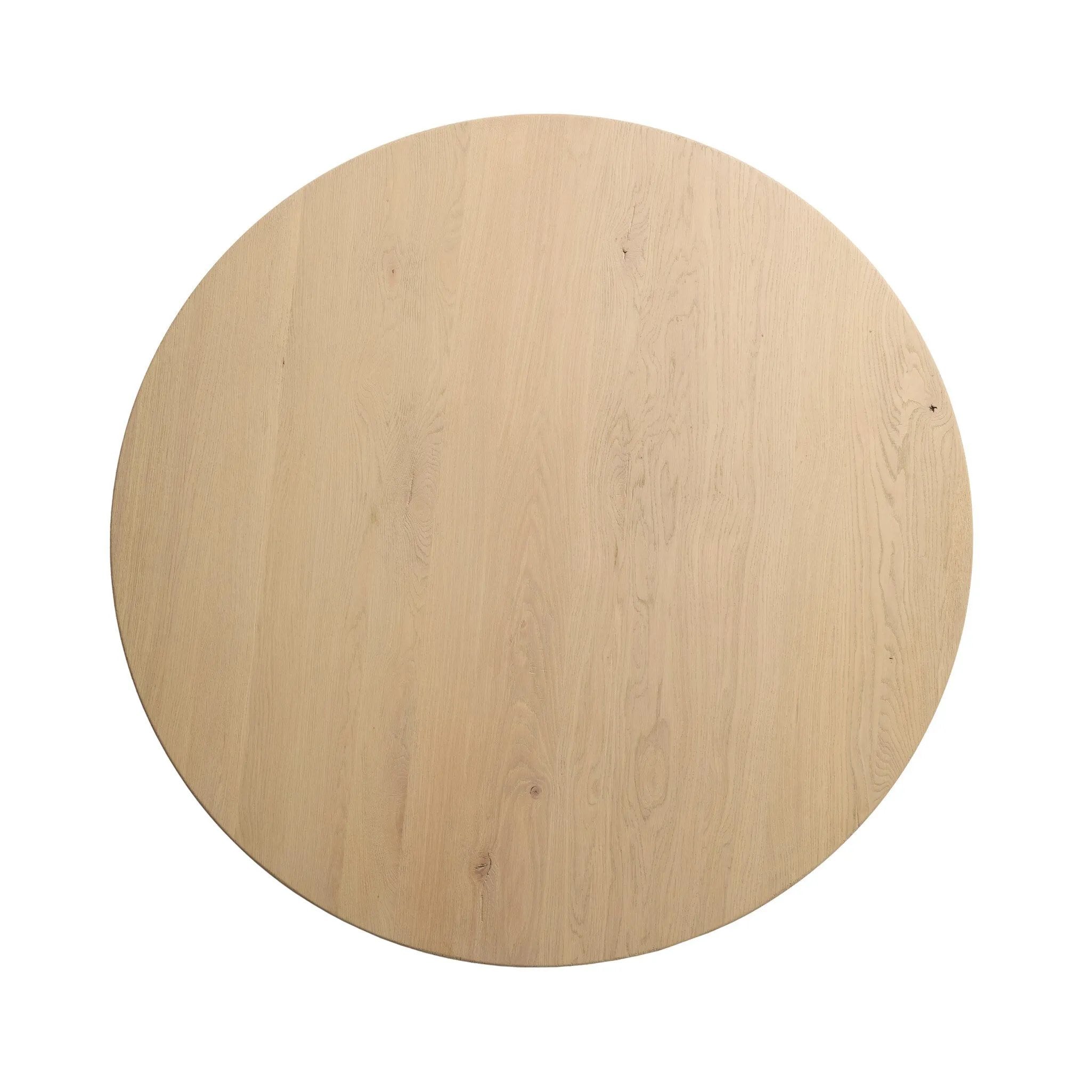 Simple in shape, high in quality. Made from bleached character oak that's been sustainably sourced from Romania, this rounded coffee table features paddle legs with stretcher details.As fans of luxe aesthetics at Amethyst, we love the nature inspired Willa Coffee Table. Amethyst Home provides interior design, new home construction design consulting, vintage area rugs, and lighting in the Newport Beach metro area.