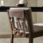 Featuring Wilmington Alcala Fawn Counter Stool by Four Hands at Amethyst Home. Almond-finished parawood frames cushioned seating upholstered in high-performance fabric. Perfectly sized for the counter.Overall Dimensions: 20.00"w x 25.50"d x 37.00"hWeight : 24.69 lbsMaterials: 70% Polyester, 20% Viscose (Rayon), 10% Flax/Linen, Solid Oak, Top Grain Leather. Amethyst Home provides interior design, new home construction design consulting, vintage area rugs, and lighting in the Los Angeles metro area.