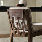Featuring Wilmington Alcala Fawn Counter Stool by Four Hands at Amethyst Home. Almond-finished parawood frames cushioned seating upholstered in high-performance fabric. Perfectly sized for the counter.Overall Dimensions: 20.00"w x 25.50"d x 37.00"hWeight : 24.69 lbsMaterials: 70% Polyester, 20% Viscose (Rayon), 10% Flax/Linen, Solid Oak, Top Grain Leather. Amethyst Home provides interior design, new home construction design consulting, vintage area rugs, and lighting in the Los Angeles metro area.