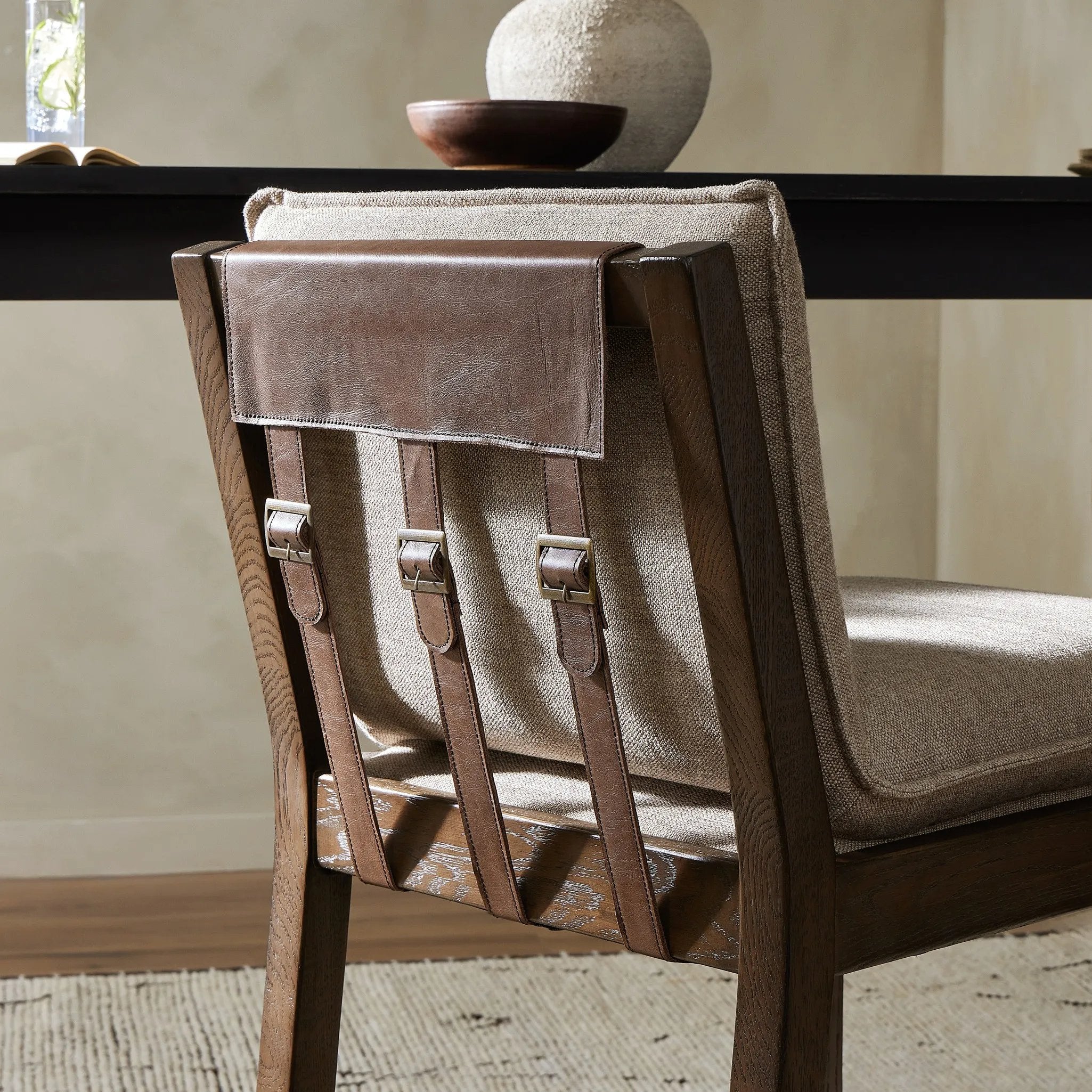 Featuring Wilmington Alcala Fawn Counter Stool by Four Hands at Amethyst Home. Almond-finished parawood frames cushioned seating upholstered in high-performance fabric. Perfectly sized for the counter.Overall Dimensions: 20.00"w x 25.50"d x 37.00"hWeight : 24.69 lbsMaterials: 70% Polyester, 20% Viscose (Rayon), 10% Flax/Linen, Solid Oak, Top Grain Leather. Amethyst Home provides interior design, new home construction design consulting, vintage area rugs, and lighting in the Los Angeles metro area.