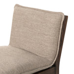 Featuring Wilmington Alcala Fawn Counter Stool by Four Hands at Amethyst Home. Almond-finished parawood frames cushioned seating upholstered in high-performance fabric. Perfectly sized for the counter.Overall Dimensions: 20.00"w x 25.50"d x 37.00"hWeight : 24.69 lbsMaterials: 70% Polyester, 20% Viscose (Rayon), 10% Flax/Linen, Solid Oak, Top Grain Leather. Amethyst Home provides interior design, new home construction design consulting, vintage area rugs, and lighting in the Seattle metro area.