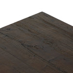 Smoked alder shapes a character-rich coffee table with Wabi Sabi vibes. Joinery pulls through stretchers, with groove detailing on legs, for an artisan feel Amethyst Home provides interior design, new home construction design consulting, vintage area rugs, and lighting in the Monterey metro area.