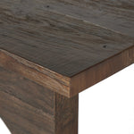 Smoked alder shapes a character-rich coffee table with Wabi Sabi vibes. Joinery pulls through stretchers, with groove detailing on legs, for an artisan feel Amethyst Home provides interior design, new home construction design consulting, vintage area rugs, and lighting in the Park City metro area.