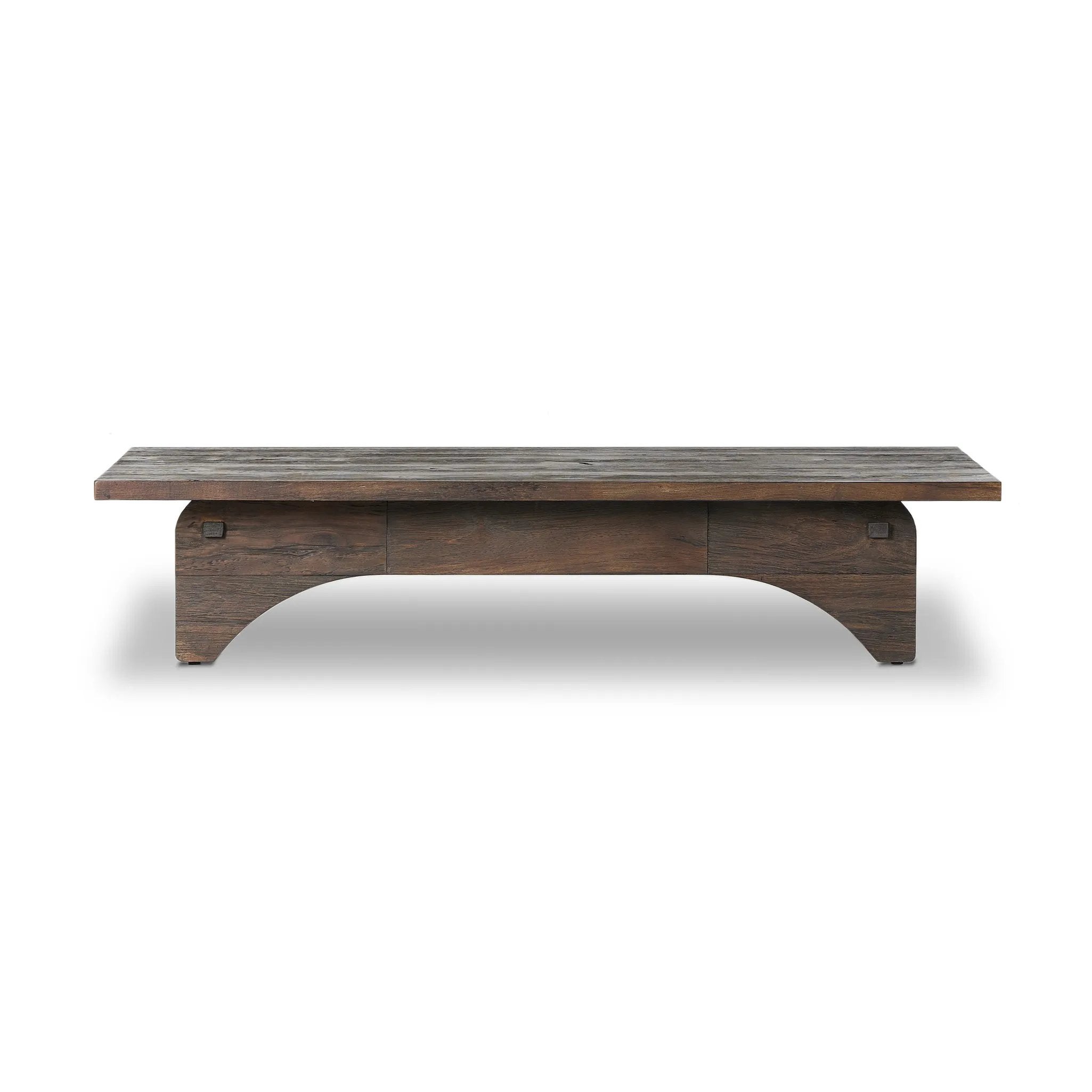 Smoked alder shapes a character-rich coffee table with Wabi Sabi vibes. Joinery pulls through stretchers, with groove detailing on legs, for an artisan feel Amethyst Home provides interior design, new home construction design consulting, vintage area rugs, and lighting in the Salt Lake City metro area.