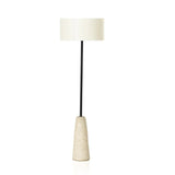 Featuring Wren Reactive White Glaze Floor Lamp by Four Hands at Amethyst Home. Paired with a slim, black-finished iron post, a tapered ceramic base is finished with a white reactive glaze, making each piece truly unique with subtle variations. An ivory linen shade keeps things looking light and airy.
Size: 20"w x 20"d x 64.00"hWeight : 19.16 lbsMaterials : . Amethyst Home provides interior design, new home construction design consulting, vintage area rugs, and lighting in the Park City metro area.
