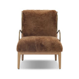 Bring the soul of a vintage find to your living room with this artfully updated accent chair. Solid ash legs and swooping iron arms give it a curated look, while a plush seat ensure comfort. Wrapped in cozy shearling to make any room feel instantly inviting. Amethyst Home provides interior design, new home construction design consulting, vintage area rugs, and lighting in the Houston metro area.