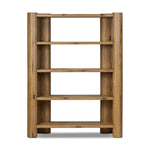 Thick, curvy and rounded sides give this bookcase its playful character inspired by soft Brutalism. Made from light, solid oak, substantial shelving provides generous space for books, photos and keepsakes Amethyst Home provides interior design, new home construction design consulting, vintage area rugs, and lighting in the Washington metro area.