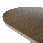 Sculptural angles define this expansive oak dining table, as angled cutouts play up a tapered base and top. Expandable design includes two leaves, easily extending from 77" to 94", for intimate gatherings and dinner parties alike Amethyst Home provides interior design, new home construction design consulting, vintage area rugs, and lighting in the Los Angeles metro area.
