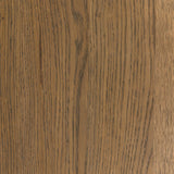 Modern with hints of heritage and Art Deco, crafted of warm, spiced oak. A flexible layering piece that can be styled just about anywhere — as a nightstand or in the entryway or hallway, its slight scale and demilune shape are great for smaller spaces, as its flat back can be styled right up against the wall. Amethyst Home provides interior design, new home construction design consulting, vintage area rugs, and lighting in the Boston metro area.