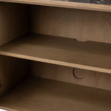 Garrison Media Console - Drifted Oak Thin Veneer | shipping 01/25/2027