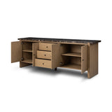 Garrison Media Console - Drifted Oak Thin Veneer | shipping 01/25/2027