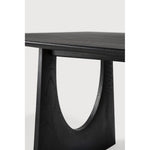 Featuring Geometric Oak Black Rectangular Dining Table by Ethnicraft at Amethyst Home. With enriched shapes and unexpected details, the Geometric solid oak dining table is a statement item, equally at home in the dining room or workspace. Luxury comes with its length, which is offset by softened edges and natural lines. Interesting shapes are in play to add volume and practical . Amethyst Home provides interior design, new construction, custom furniture, and area rugs in the Kansas City metro area
