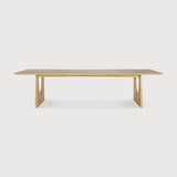 Featuring Geometric Oak Meeting Table by Ethnicraft at Amethyst Home. In the Geometric collection, shapes intersect in unexpected ways, creating playful contrasts with light and shadow at every angle. The Geometric meeting table elevates a professional space with softened edges and natural lines at play, adding volume and practical comfort further enhanced by integrated wire ma. Amethyst Home provides interior design, new construction, custom furniture, and area rugs in the Laguna Beach metro area