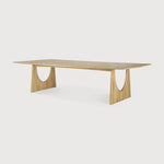 Featuring Geometric Oak Meeting Table by Ethnicraft at Amethyst Home. In the Geometric collection, shapes intersect in unexpected ways, creating playful contrasts with light and shadow at every angle. The Geometric meeting table elevates a professional space with softened edges and natural lines at play, adding volume and practical comfort further enhanced by integrated wire managem. Amethyst Home provides interior design, new construction, custom furniture, and area rugs in the Seattle metro area