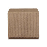 Giles Outdoor Woven Umbrella Cover-Square - Stained Toasted Brown-FSC | shipping 10/10/2026