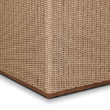 Giles Outdoor Woven Umbrella Cover-Square - Stained Toasted Brown-FSC | shipping 10/10/2026