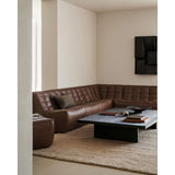 Grooves Coffee Table - Teak Off Black